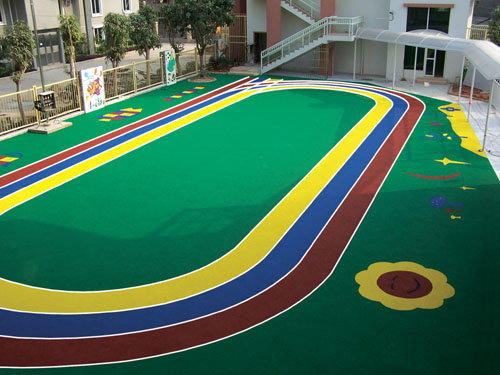 幼兒園塑膠顆粒場(chǎng)地